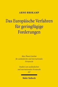 Produktbild: Das Europ&auml;ische Verfahren f&uuml;r geringf&uuml;gige Forderungen