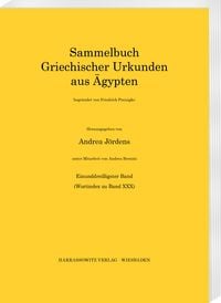 Produktbild: Sammelbuch griechischer Urkunden aus Ägypten / Sammelbuch griechischer Urkunden aus Ägypten. Wortindex zu Band 30