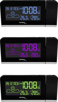 Techno Line WT 539 Funk Wecker digital Schwarz