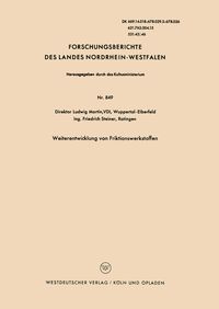 Produktbild: Weiterentwicklung von Friktionswerkstoffen