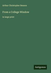 Produktbild: From a College Window