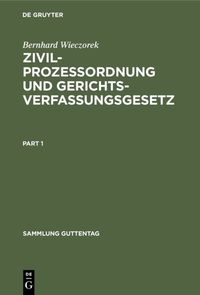 Produktbild: Zivilprozessordnung und Gerichtsverfassungsgesetz
