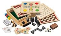 Produktbild: Philos 3099 - Spielesammlung 10, klein, Spieleklassiker mit Zubeh&ouml;r, Holz