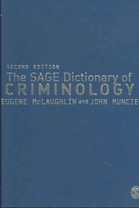 Produktbild: Sage Dict Of Criminology 2/e