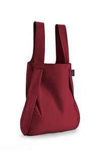 Produktbild: Notabag Original 2in1 Tasche & Rucksack - faltbare Einkaufstasche Backpack Bag - Wine Red