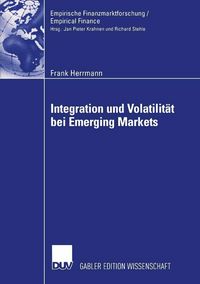 Produktbild: Integration und Volatilit&auml;t bei Emerging Markets
