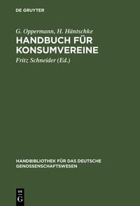 Produktbild: Handbuch f&uuml;r Konsumvereine