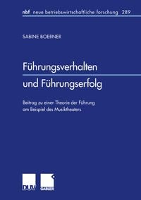 Produktbild: F&uuml;hrungsverhalten und F&uuml;hrungserfolg