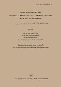 Produktbild: Gemischt keramische Sinterwerkstoffe aus Aluminiumoxyd und Eisen oder Eisenlegierungen