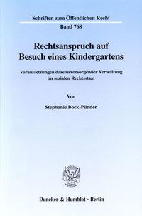 Produktbild: Rechtsanspruch auf Besuch eines Kindergartens.