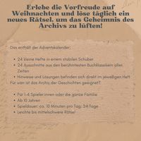 Die Rätselbibliothek. Adventskalender – Das Archiv der Geschichten: Mit 24 Escape-Rätseln durch den Advent