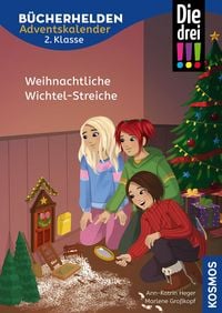 Produktbild: Die drei !!!, B&uuml;cherhelden 2. Klasse, Adventskalender, Weinachtliche Wichtel-Streiche