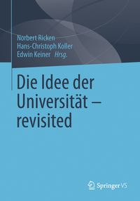 Produktbild: Die Idee der Universit&auml;t - revisited