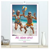 Produktbild: Alt, aber oho - Graue Haare, bunte Abenteuer (hochwertiger Premium Wandkalender 2026 DIN A2 hoch), Kunstdruck in Hochglanz