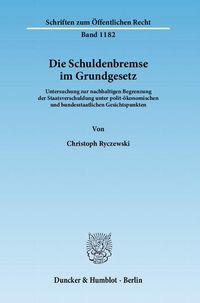 Produktbild: Die Schuldenbremse im Grundgesetz.