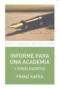 Produktbild: Informe para una academia y otros escritos