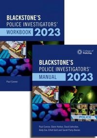 Produktbild: Blackstone's Police Investigators Manual and Workbook 2023