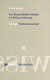 Produktbild: Der Ersatz ideeller Sch&auml;den bei K&ouml;rperverletzung