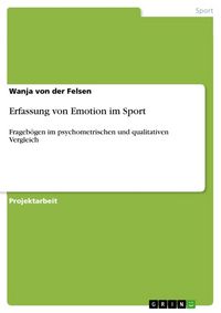 Produktbild: Erfassung von Emotion im Sport