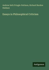 Produktbild: Essays in Philosophical Criticism