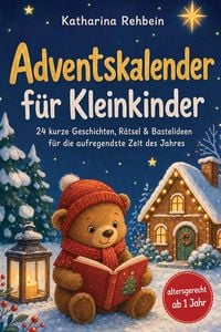 Produktbild: Adventskalender f&uuml;r Kleinkinder: 24 kurze Geschichten, R&auml;tsel & Bastelideen f&uuml;r die aufregendste Zeit des Jahres - altersgerecht ab 1 Jahr