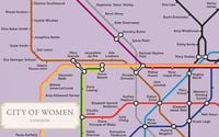 Produktbild: City of Women London Tube Wall Map (A2, 16.5 x 23.4 Inches)
