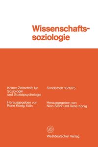 Produktbild: Wissenschaftssoziologie