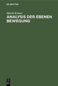 Produktbild: Analysis der Ebenen Bewegung