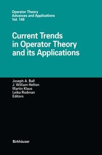 Produktbild: Current Trends in Operator Theory and its Applications