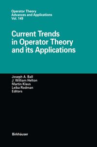 Produktbild: Current Trends in Operator Theory and its Applications