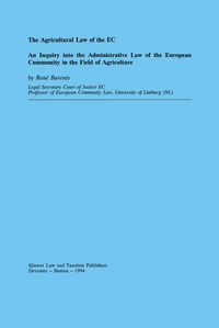 Produktbild: Agricultural Law of the EC