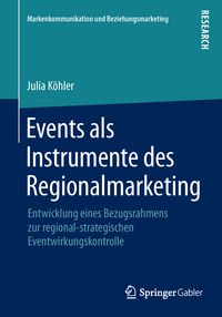 Produktbild: Events als Instrumente des Regionalmarketing