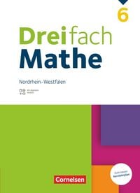 Produktbild: Dreifach Mathe 6. Schuljahr - Nordrhein-Westfalen - Sch&uuml;lerbuch