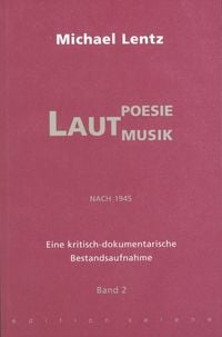 Produktbild: Lautpoesie/-musik nach 1945