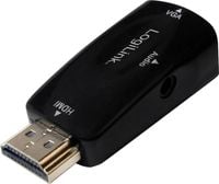 Produktbild: LogiLink CV0107 Adapter [1x HDMI-Stecker - 1x VGA-Buchse] Schwarz