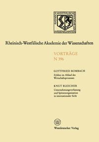 Produktbild: Zyklen im Ablauf des Wirtschaftsprozesses Mythos und Realit&auml;t. Unternehmungsverfassung und Spitzenorganisation in internationaler Sicht