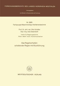Produktbild: Das Regelverhalten schaltender Regler mit R&uuml;ckf&uuml;hrung