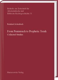 Produktbild: From Pentateuch to Prophetic Torah