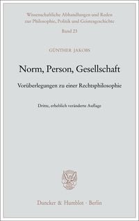 Produktbild: Norm, Person, Gesellschaft.