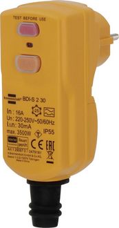 Produktbild: Brennenstuhl 1290670 Personenschutz-Zwischenstecker PRCD 230 V Gelb IP55