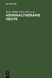 Produktbild: Kriminaltherapie heute