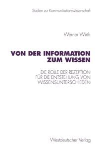 Produktbild: Von der Information zum Wissen