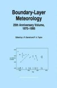 Produktbild: Boundary-Layer Meteorology 25th Anniversary Volume, 1970-1995