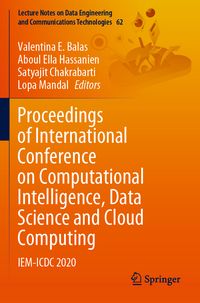 Produktbild: Proceedings of International Conference on Computational Intelligence, Data Science and Cloud Computing