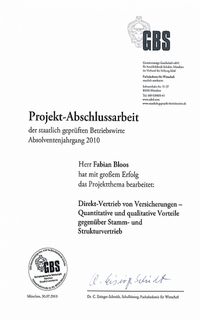 Produktbild: Projektarbeit Staatlich gepr&uuml;fter Betriebswirt BWL