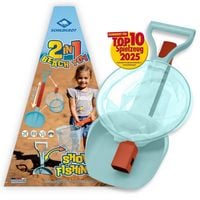 Produktbild: Schildkr&ouml;t 970248 - BeachToy Set 2in1, Schaufel+Kescher, ausziehbar, Shovel Fishing Net, Strandspielzeug