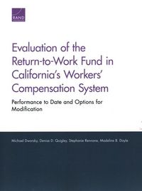 Produktbild: Evaluation of the Return-To-Work Fund in California's Workers' Compensation System