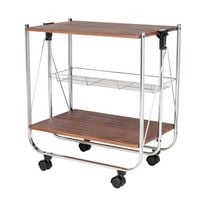 Produktbild: Servierwagen Mod. Dinett Deluxe Walnuss, zusammenklappbar