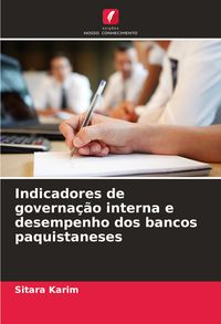 Produktbild: Indicadores de governa&ccedil;&atilde;o interna e desempenho dos bancos paquistaneses