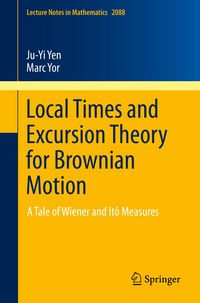 Produktbild: Local Times and Excursion Theory for Brownian Motion